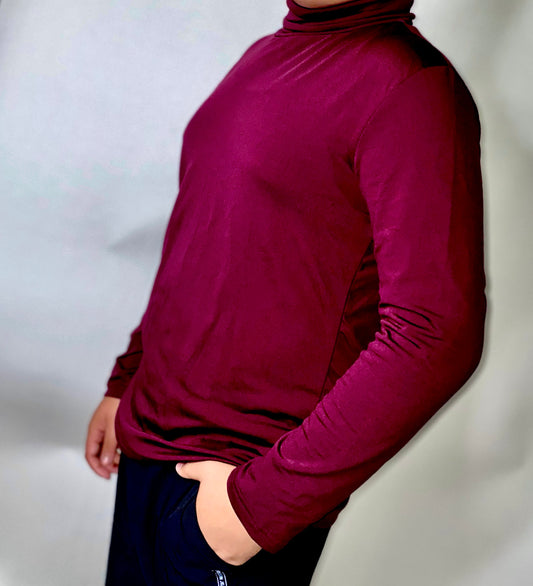 Sebas Red Turtle Neck