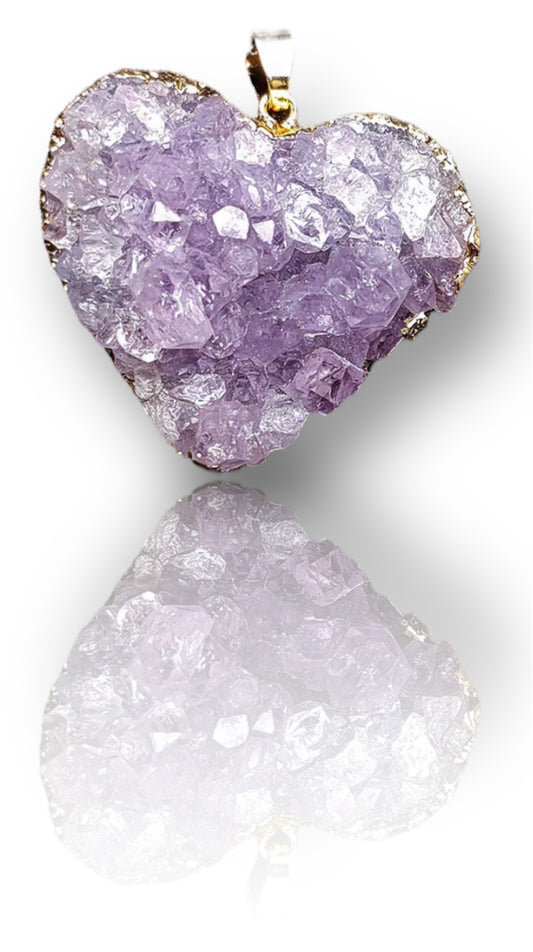 Amethyst Heart Shape Pendant